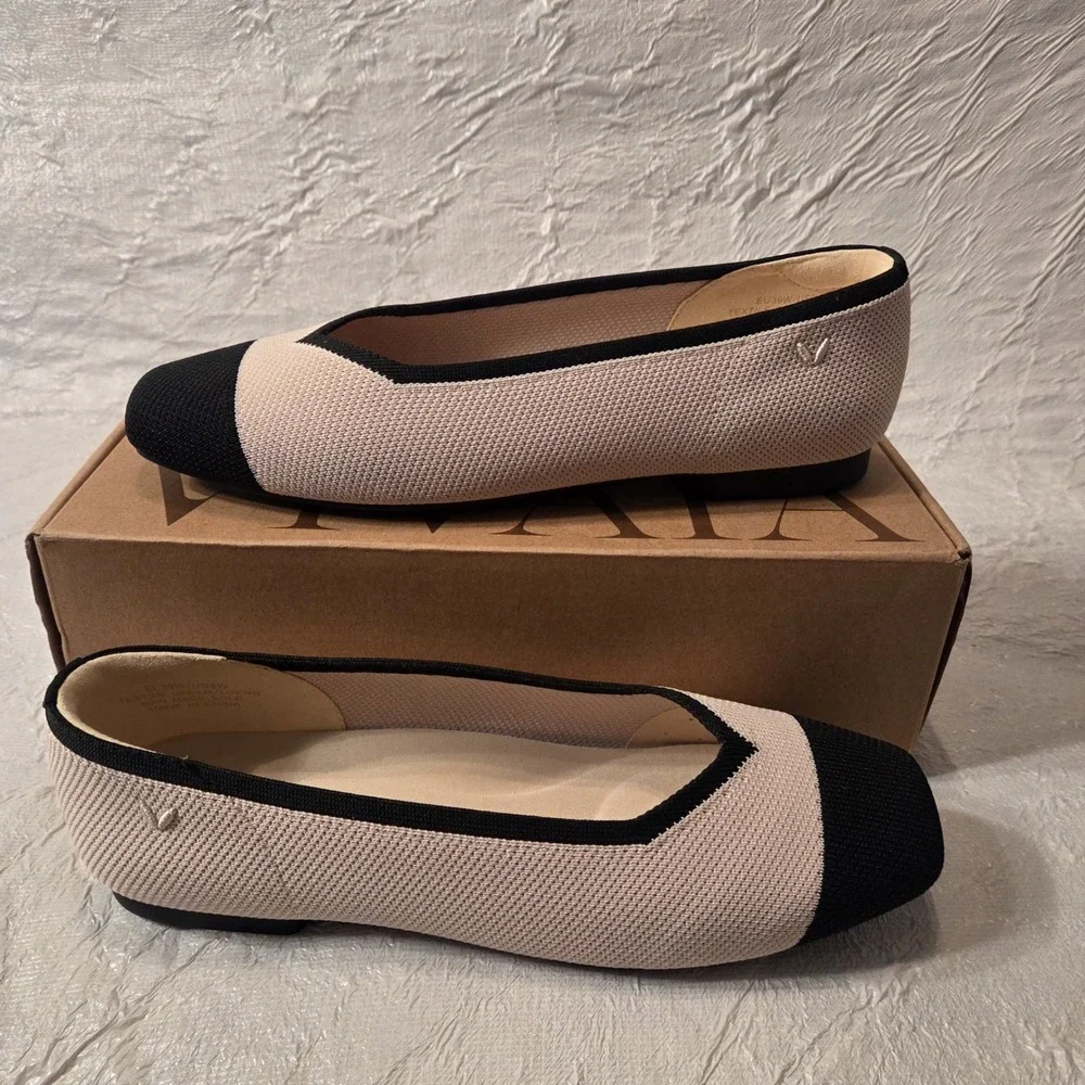 VIVAIA Margo 2.0 Square Toe Flats Comfort Arch Support Sustainable EU 39 US 8 - Picture 12 of 16